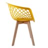 KIT 4 CADEIRAS WEB EMPÓRIO TIFFANY WOOD AMARELA - 3