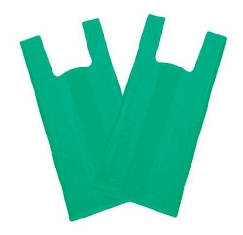 Sacola Plástica Reciclada Reforçada 50x60 Verde - 4 Kg