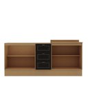 Ver imagem 4 de Cozinha Modulada 2 Balcões Conecta Frise Yescasa Cinamomo/Preto