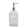 Saboneteira Porta Sabonete Líquido Vidro Clear Geométrico 500ml - Tuut - 1