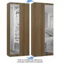 Ver imagem 2 de Modulo Guarda Roupa Eucamoveis Paris Canto Reto 1 Porta Com Espelho