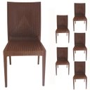 Ver imagem 1 de Kit com 4 Cadeiras Rattan Jantar Varanda Sacada Empilhavel