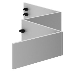 Conjunto Rodapé Canto 47,3cm Mdf Cz3337