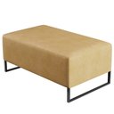 Ver imagem 7 de Puff Decorativo para Sala de Estar Cléo W01 Base de Ferro 90 cm Couríssimo Fendi - Lyam Decor