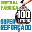 Ver imagem 2 de Saco De Lixo 100 Litros 100 Un Preto Super Reforçado:Preto