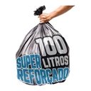 Ver imagem 1 de Saco De Lixo 100 Litros 100 Un Preto Super Reforçado:Preto