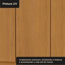 Ver imagem 6 de Guarda Roupa Casal 6 Portas 2 Gavetas Lyon Yescasa Marrom/Cinamomo