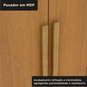 Ver imagem 7 de Guarda Roupa Casal 6 Portas 2 Gavetas Lyon Yescasa Marrom/Cinamomo