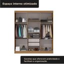 Ver mais imagens de Guarda Roupa Casal 6 Portas 2 Gavetas Lyon Yescasa Marrom/Cinamomo