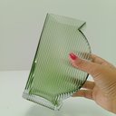 Ver imagem 5 de Vaso Marinella Decorativo Cachepô Enfeite 20x12x6cm Vidro Verde