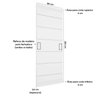 Kit 4 Portas de Madeira Frisada U.v 210cm X 80cm - R50vl:imbuia - 2