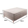 Cama Box com Colchão Solteiro Série 280 Mf (188x88x 70) Ecosono - Prata - 6