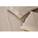 Ver imagem 3 de Jogo de Lençol Queen 400 Fios 3 Peças Ponto Palito Aconchego Marfim Casa Dona