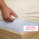 Ver imagem 3 de Jogo de Lençol Casal 400 Fios 4 Peças Ponto Palito Aconchego Marfim Casa Dona