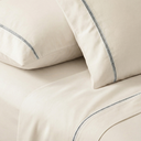 Ver imagem 2 de Jogo de Lençol Casal 400 Fios 4 Peças Ponto Palito Aconchego Marfim Casa Dona