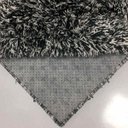 Ver imagem 2 de Tapete para Sala 200 x 240 Cronos Felpudo Macio Fofo Mesclado Preto com Cinza Casa Dona