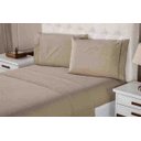 Ver imagem 3 de Jogo de Lençol Casal 400 Fios 3 Peças Ponto Palito Aconchego Marfim Casa Dona