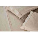 Ver imagem 2 de Jogo de Lençol Casal 400 Fios 3 Peças Ponto Palito Aconchego Marfim Casa Dona