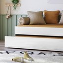Ver imagem 2 de Bicama Onix com Cama Auxiliar MDF-MDP Branco Peternella Móveis 191.9cm