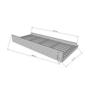 Ver imagem 7 de Bicama Onix com Cama Auxiliar MDF-MDP Branco Peternella Móveis 191.9cm