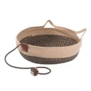 Ver imagem 4 de Cama Cestinho de Gato Pet Nicho Felino Arranhador Rasqueavel Bolinha Brinquedo Petshop Caminha Diver