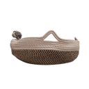 Ver imagem 3 de Cama Cestinho de Gato Pet Nicho Felino Arranhador Rasqueavel Bolinha Brinquedo Petshop Caminha Diver