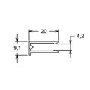 Ver imagem 2 de Perfil U 4mm Branco - 2 uni de 3m cada (kit)