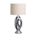 Ver imagem 1 de Abajur Grande para Decoração de Sala Grego Cinza Carbon