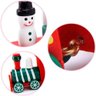 Decoração Locomotiva Trem de Natal Papai Noel Madeira 24cm - 3
