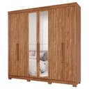 Ver imagem 2 de Guarda Roupa Maite 6 Portas com Espelhos e Pés MDF