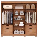 Ver imagem 3 de Guarda Roupa Maite 6 Portas com Espelhos e Pés MDF