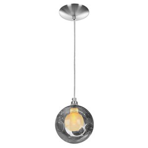 Lustre Pendente Escovado Harmony Bolinha Fumê