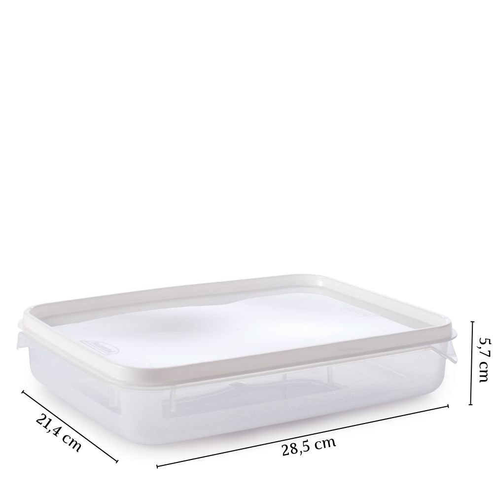 Pote de plástico transparente para freezer e micro-ondas 2 litros Plasutil ref.2300 - 2