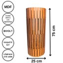 Ver imagem 4 de Luminária de Chão MDF TORRE DE PISA:MDF CRU/75x25cm