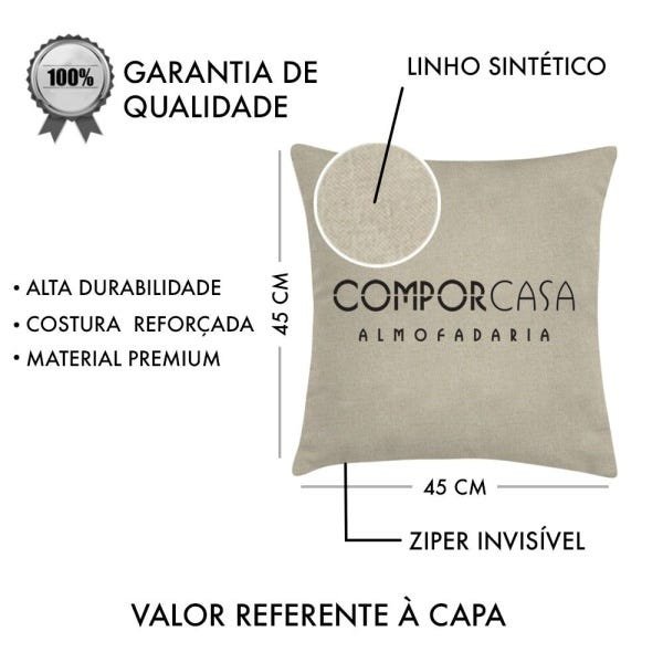 Kit 3 Capas para Almofadas Decorativas Arara - 1