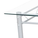 Ver imagem 3 de Mesa de Jantar com Tampo de Vidro Retangular 107cm Palma Branco Artefamol