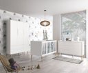 Ver imagem 1 de Jogo de Quarto para Bebê Completo 3 Portas Théo New Branco Fosco com Natural - MoveisAqui