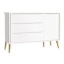 Ver imagem 4 de Jogo de Quarto para Bebê Completo 3 Portas Théo New Branco Fosco com Natural - MoveisAqui