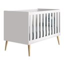 Ver imagem 2 de Jogo de Quarto para Bebê Completo 3 Portas Théo New Branco Fosco com Natural - MoveisAqui
