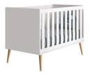 Ver imagem 2 de Jogo de Quarto para Bebê Completo 3 Portas Théo New Branco Fosco com Natural - MoveisAqui