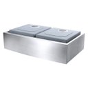 Ver imagem 3 de Cuba Farmhouse Aço Inox 1mm Escovado SA202 83,5x52,7x22,9cm