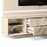 Rack com Painel para TV até 75 Polegadas com 4 Gavetas 3D Piramide Colone Creme Cinamomo Mel DJ Moveis - 4