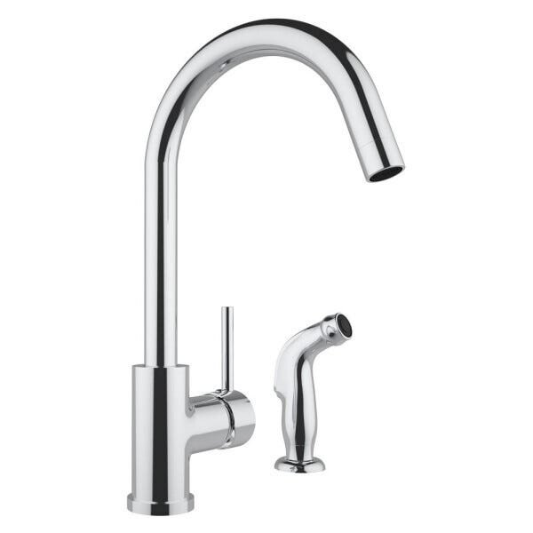 Torneira ARE-MC01 Misturador De Cozinha Bica Fixa e Jato Lateral Cromado - 1