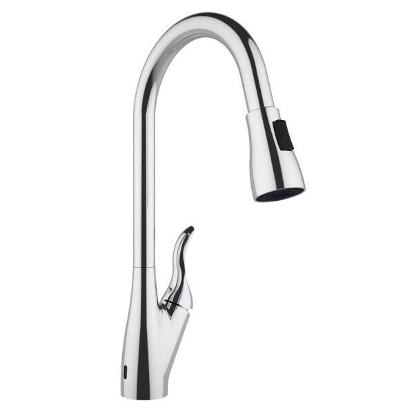 Torneira AREMC06 Misturador De Cozinha Com Sensor 2 Jatos Com Bica Móvel e Retrátil Cromado - 1