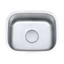 Ver imagem 1 de Cuba De Embutir Aço Inox 1mm Escovado C106 45,7x38,1x17,8 Cm