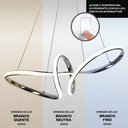 Ver imagem 7 de Lustre Pendente Led Infinito Design Moderno - 3 Temperaturas