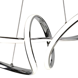 Lustre Pendente Led Infinito Design Moderno - 3 Temperaturas - 6