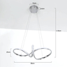 Lustre Pendente Led Infinito Design Moderno - 3 Temperaturas - 8