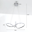 Ver mais imagens de Lustre Pendente Led Infinito Design Moderno - 3 Temperaturas