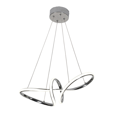 Lustre Pendente Led Infinito Design Moderno - 3 Temperaturas